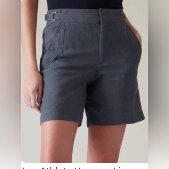 Athleta Voyager Linen Short Sz 8 - Picture 2 of 7